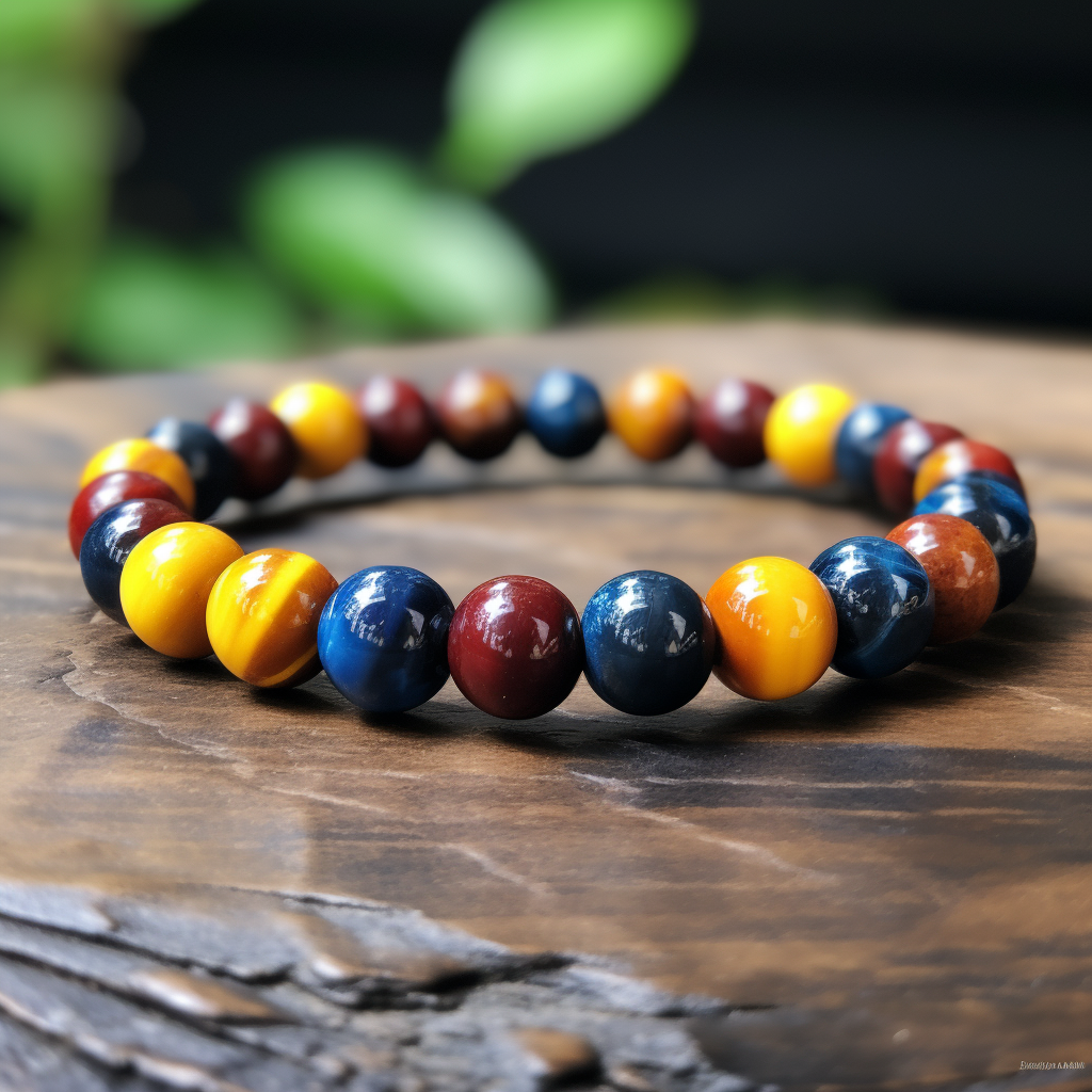 Signature Single Multicolor Tiger's Eye Bracelet