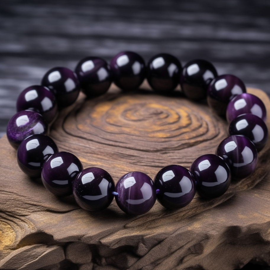 Signature Single Purple Tiger's Eye Bracelet