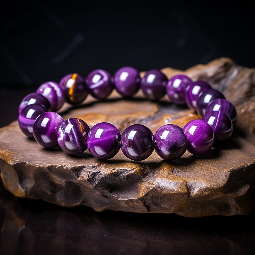 Signature Single Purple Tiger's Eye Bracelet