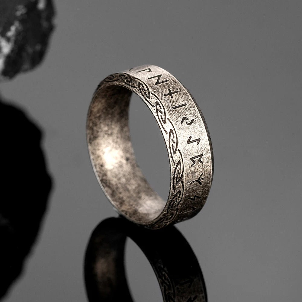 Anillo Vikingo Antique Silver