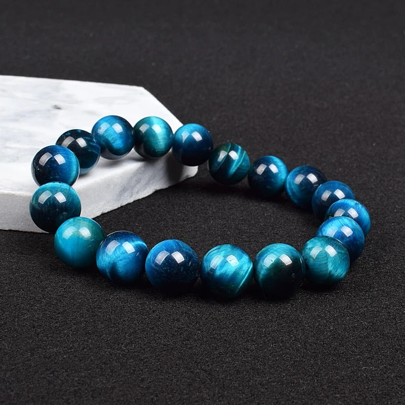 Signature Single Bracelet Blue Tiger Eye 8mm