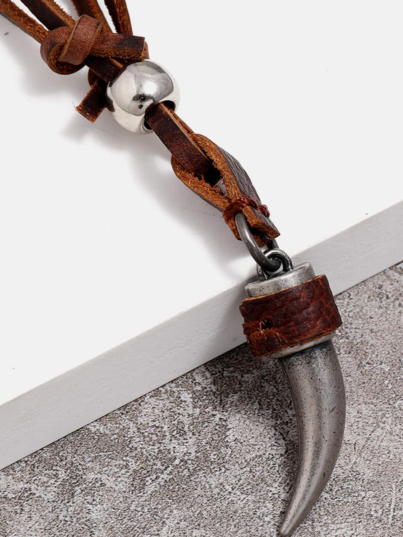 Necklaces for men Bohemian with tooth accessory