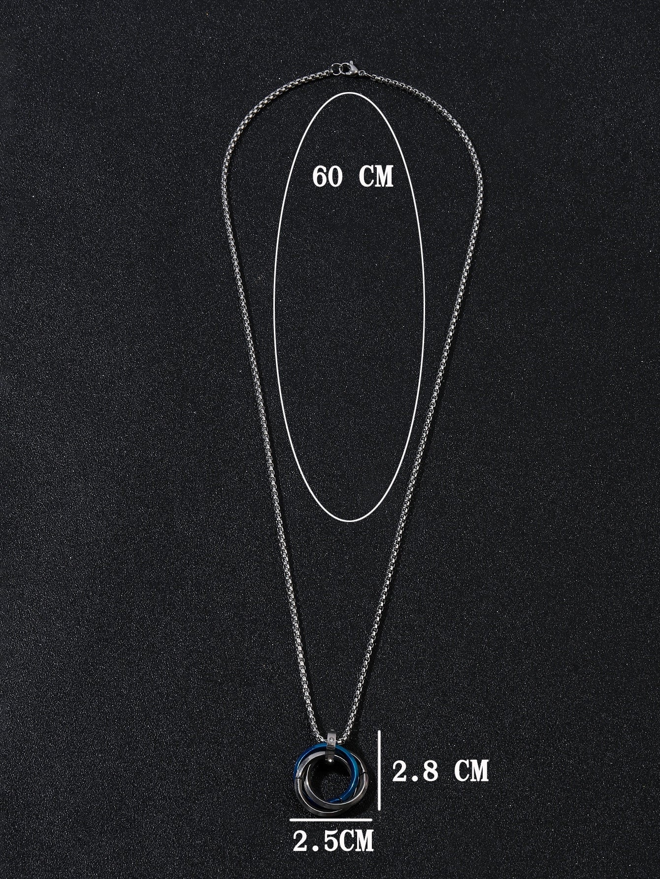A Circle/Hoop Pendant Necklace