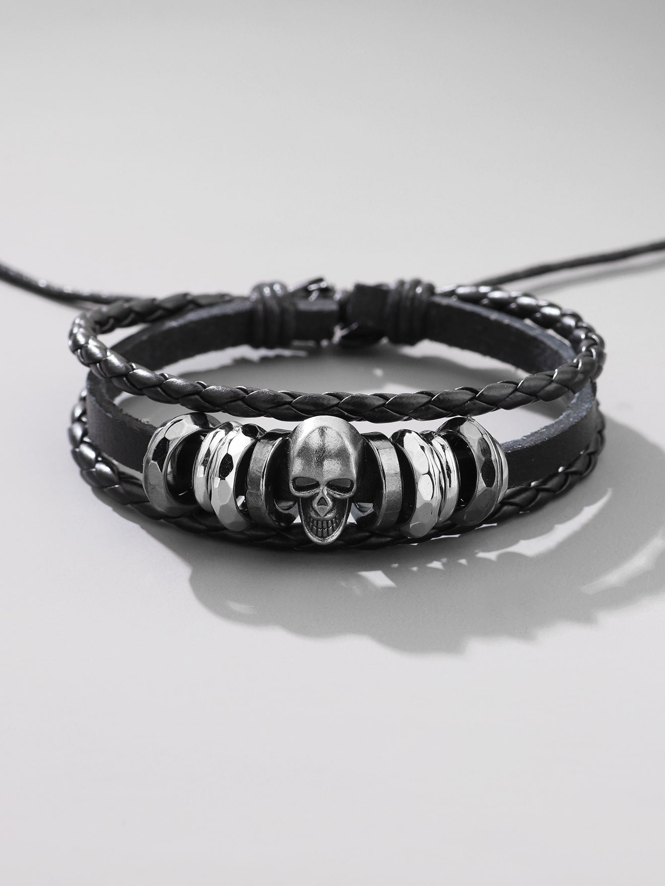 Men's PU Bracelet with Skull/Skull Design