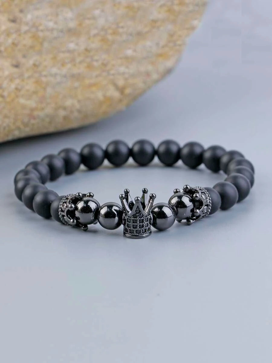 Crown Beaded Bracelet