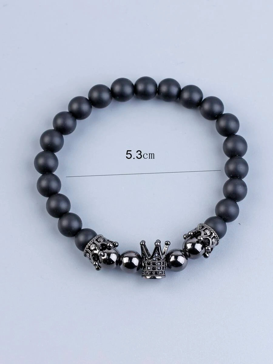 Crown Beaded Bracelet
