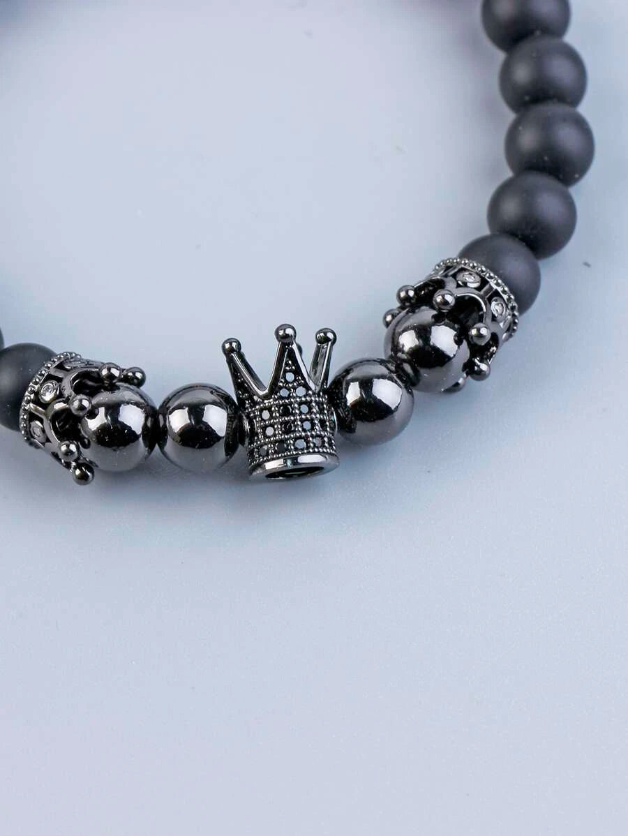 Crown Beaded Bracelet