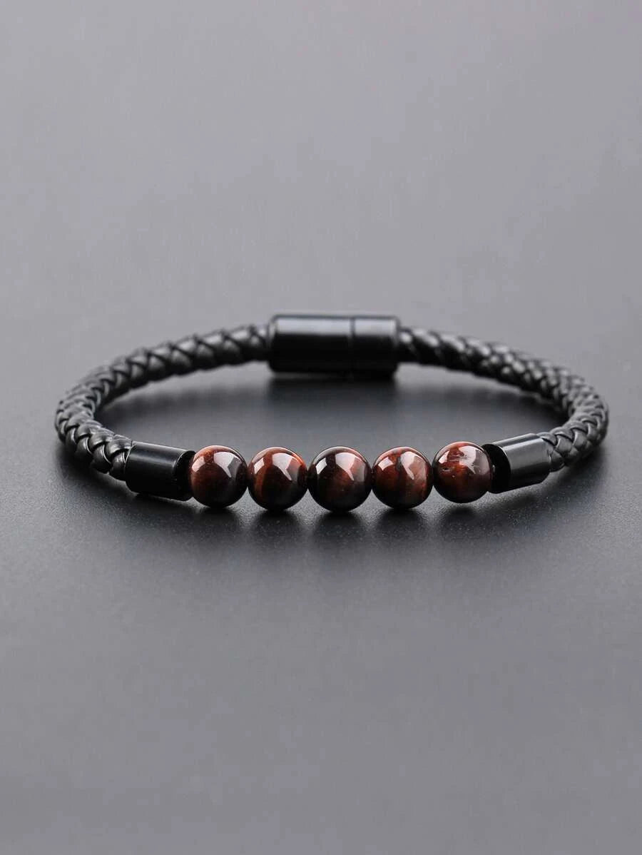 Men's Bracelet with Bead Design