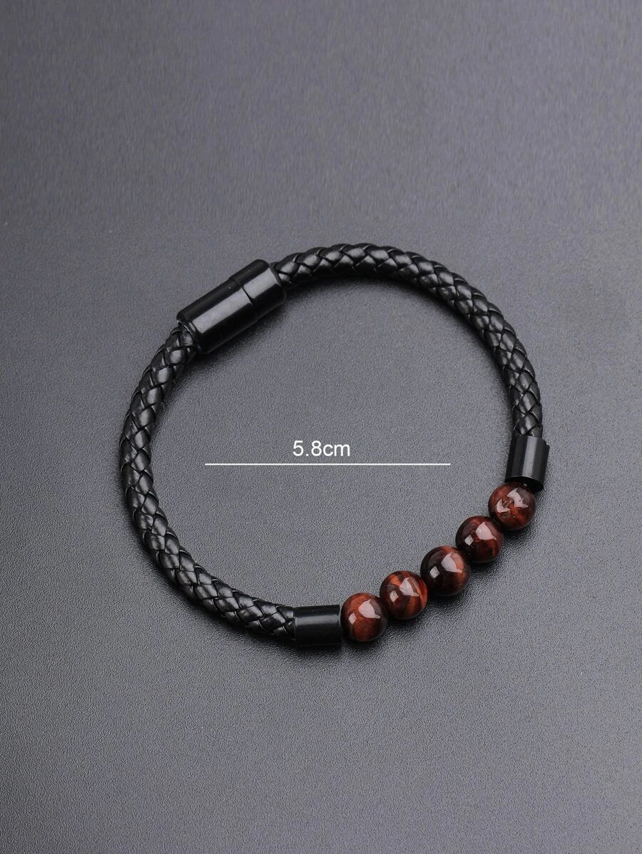 Men's Bracelet with Bead Design