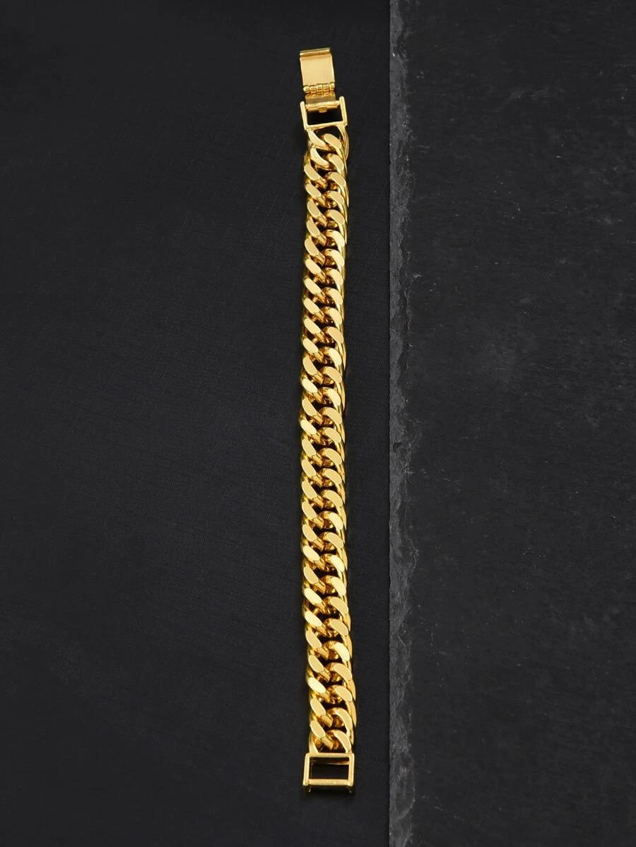 Minimalist chain bracelet in stainless steel