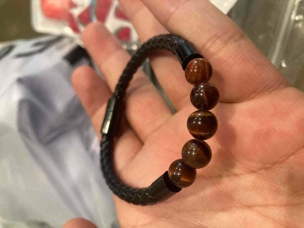 Men's Bracelet with Bead Design