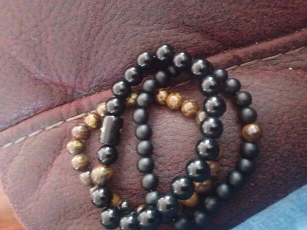 2 piece bracelet with men's bead