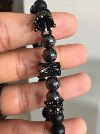 Crown Beaded Bracelet