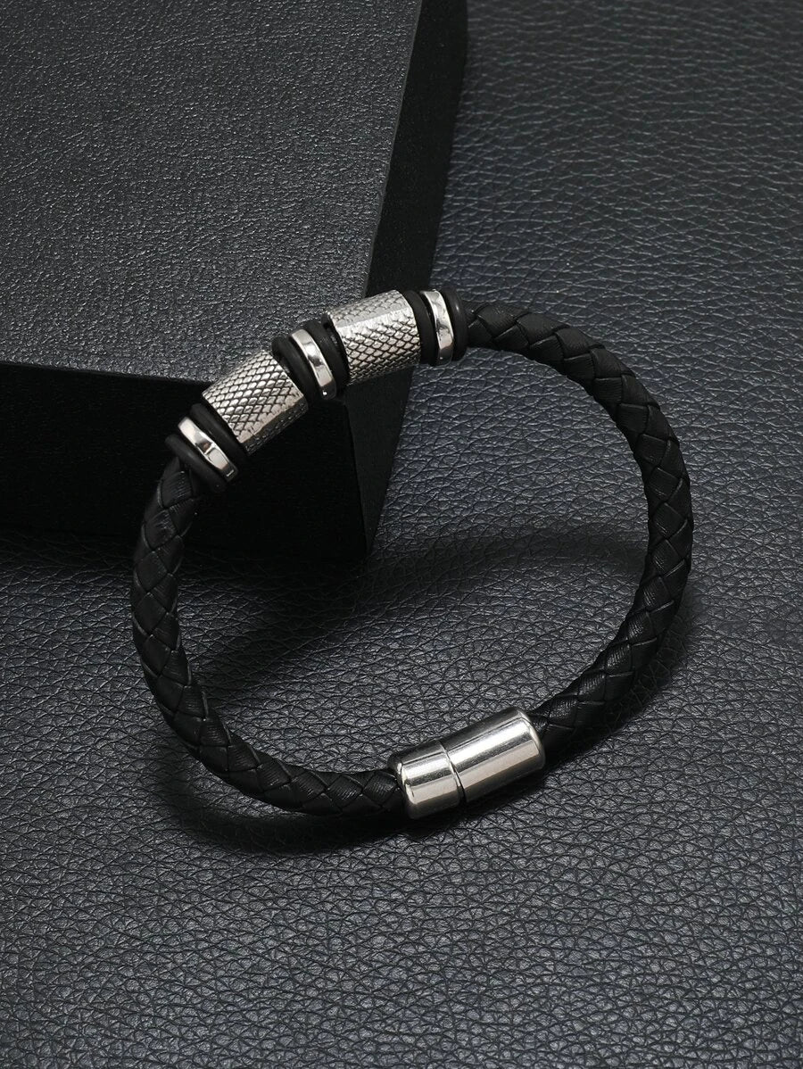 Braided Magnetic Clasp Design Bracelet
