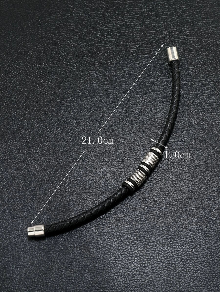 Braided Magnetic Clasp Design Bracelet