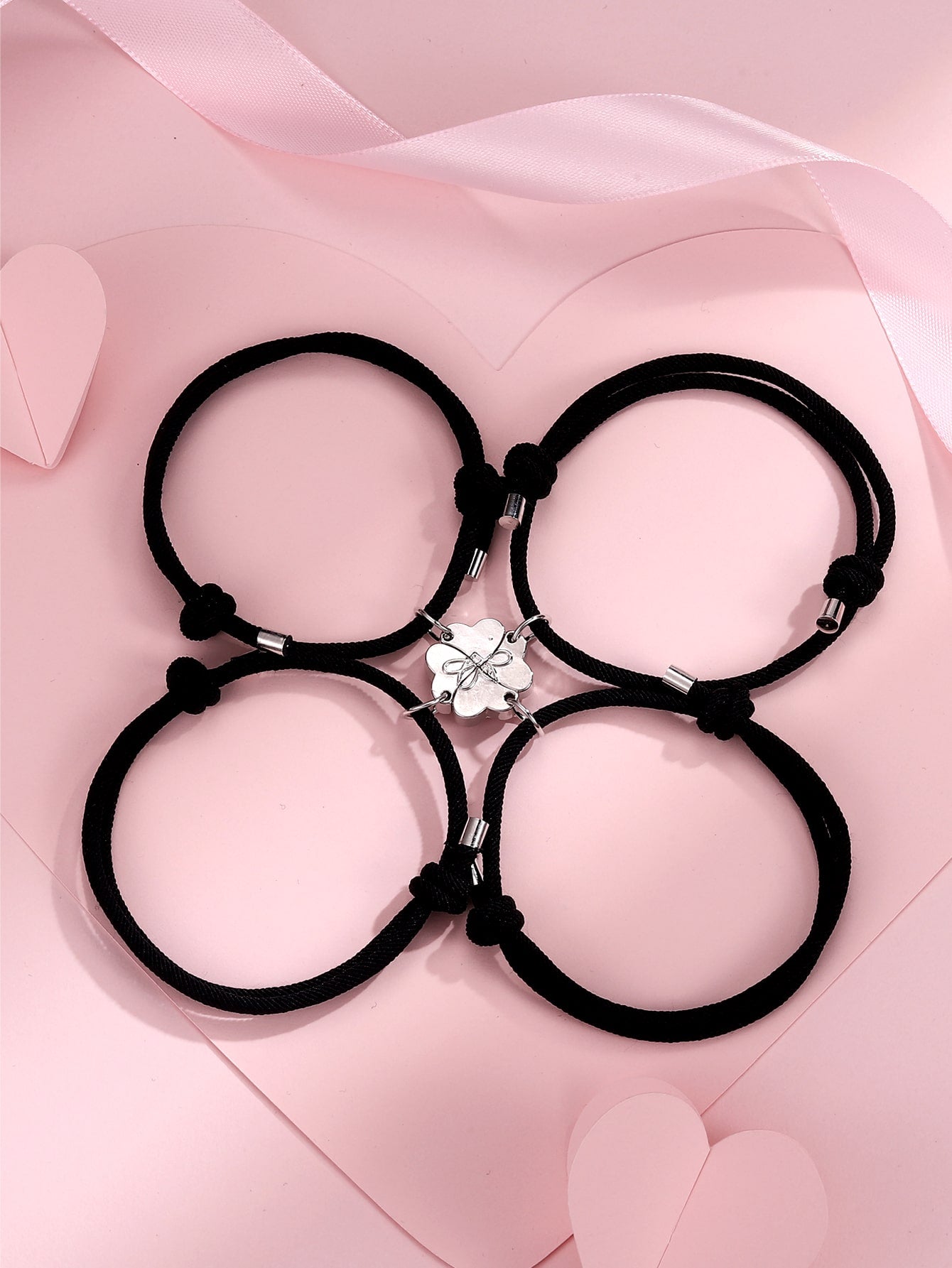 Four-leaf clover bracelet accessory 4 pieces