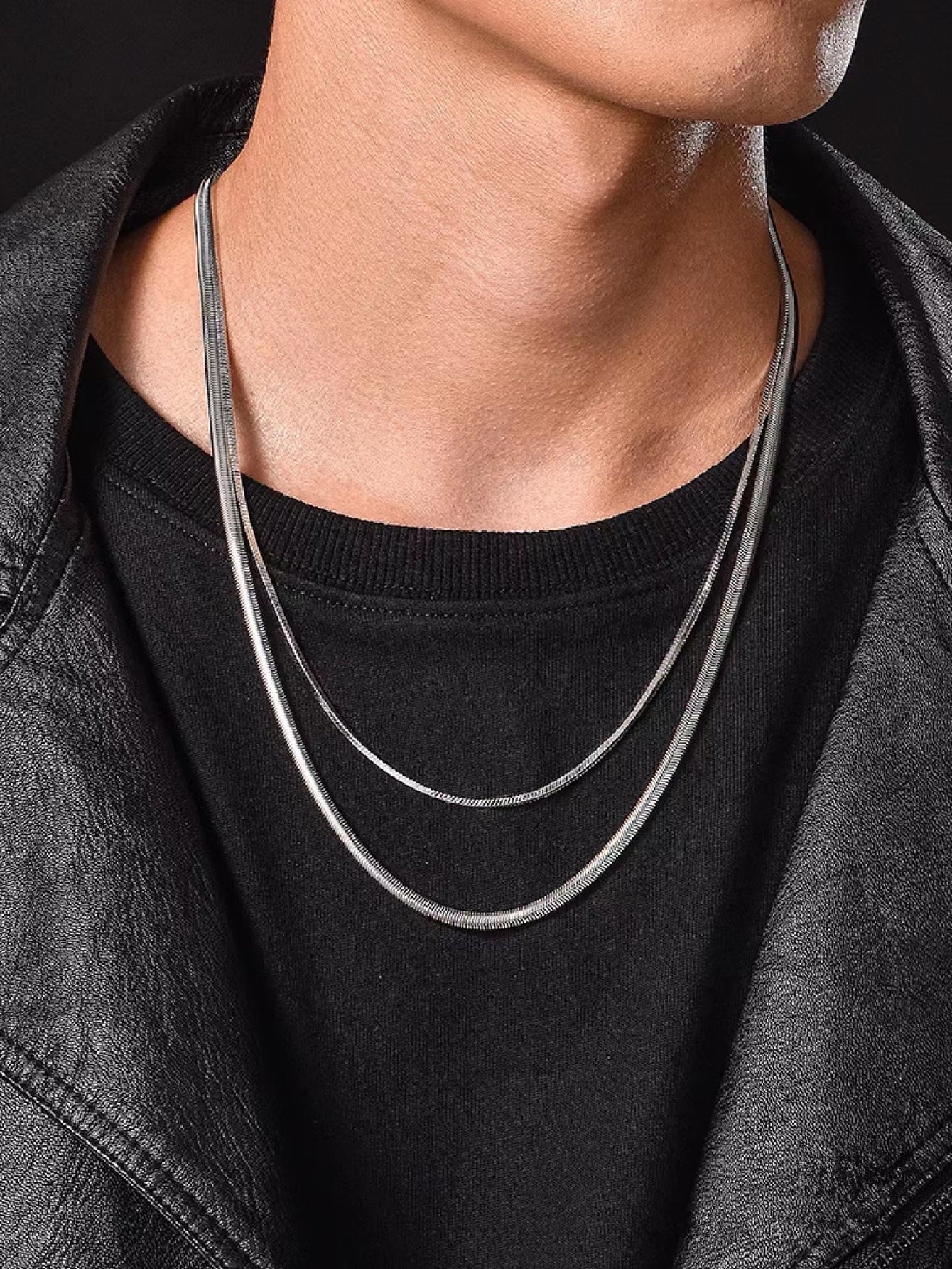 Minimalist necklace 2 pieces