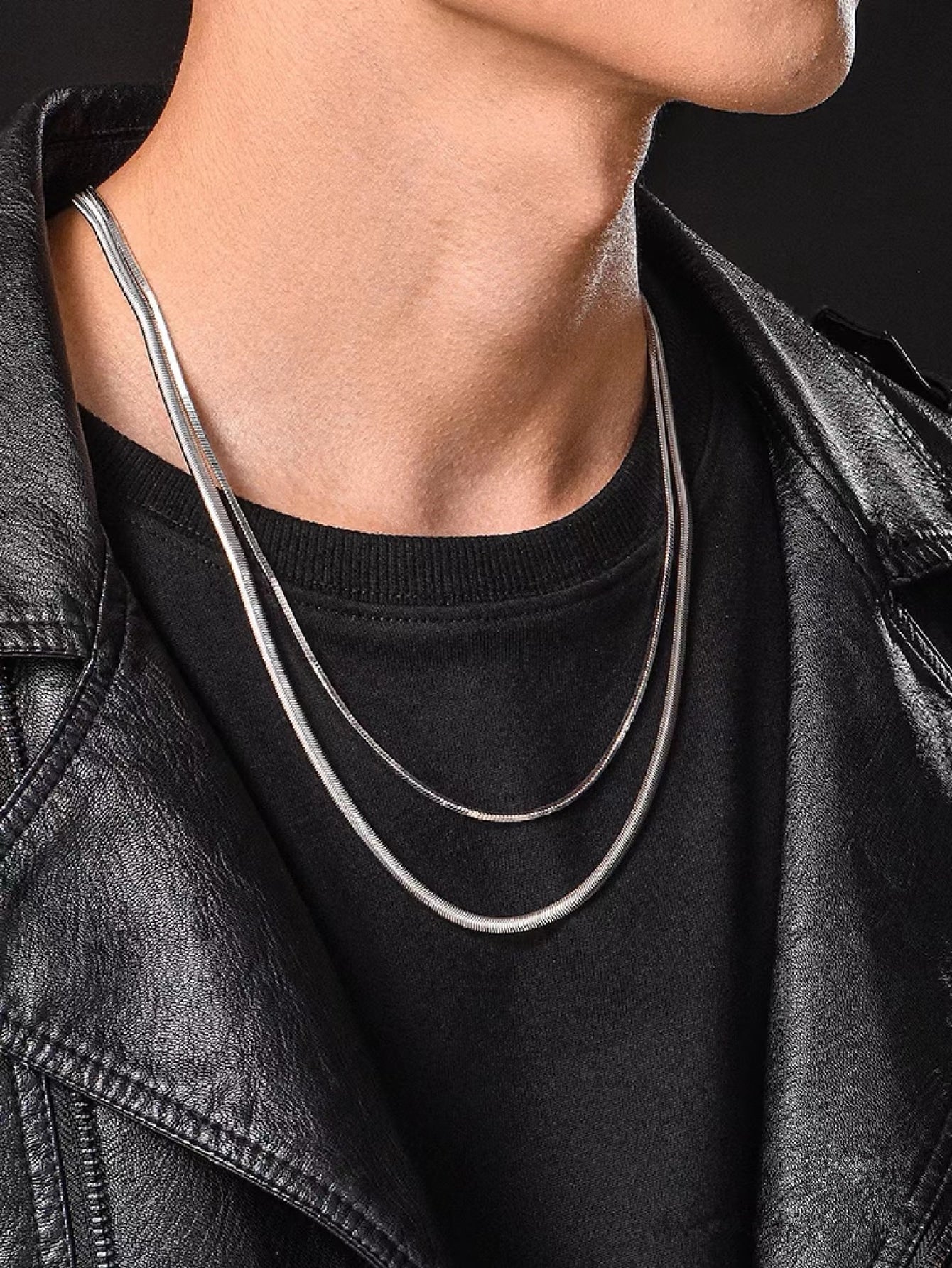 Minimalist necklace 2 pieces