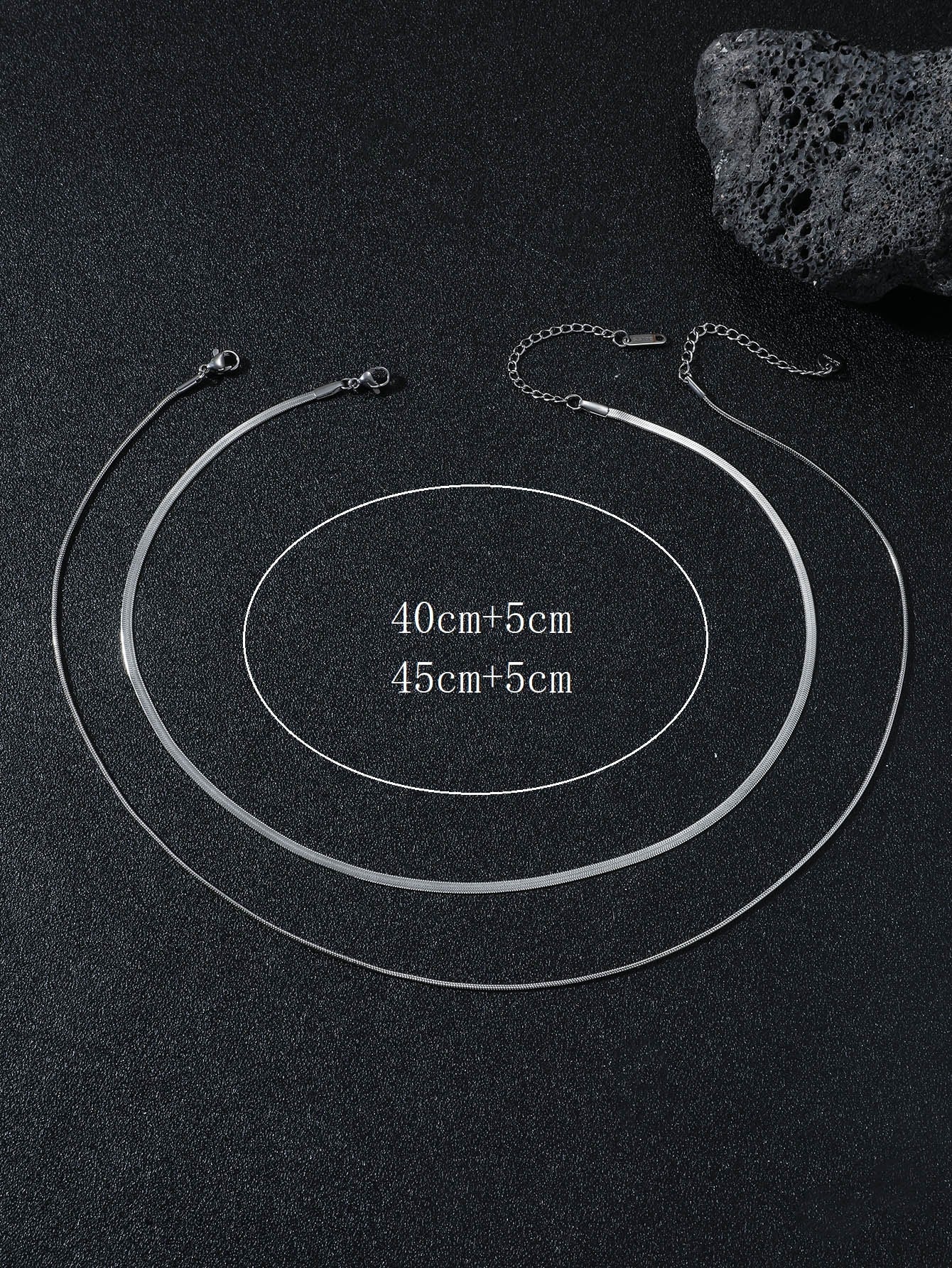 Minimalist necklace 2 pieces