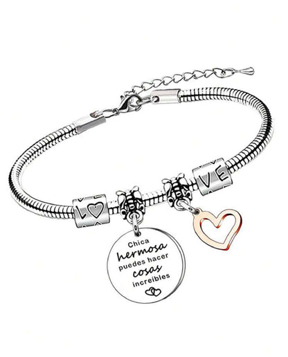 MIA - Brazalete Hermosa en plateado