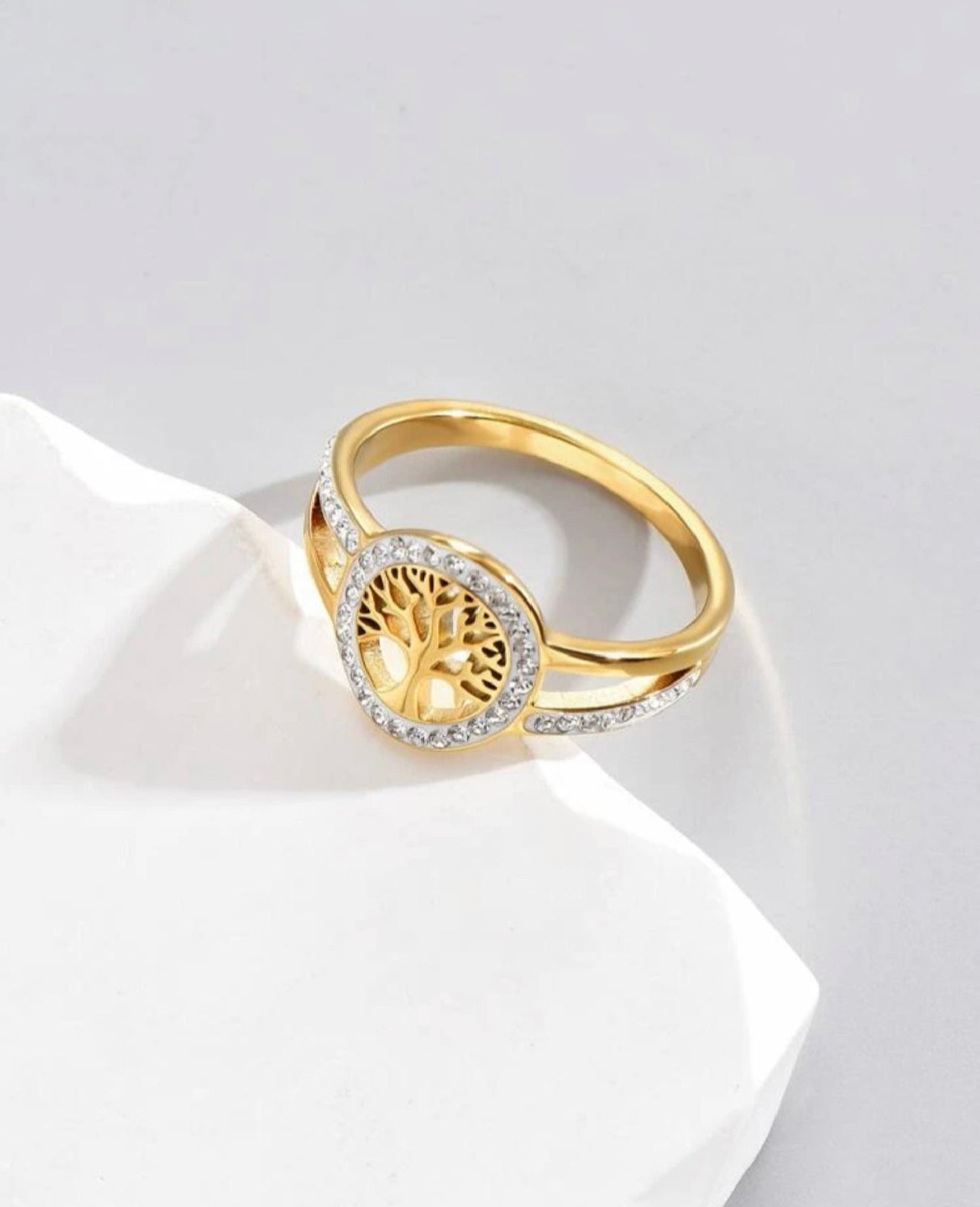 Sortija de dama Anillo árbol de la vida talla 8