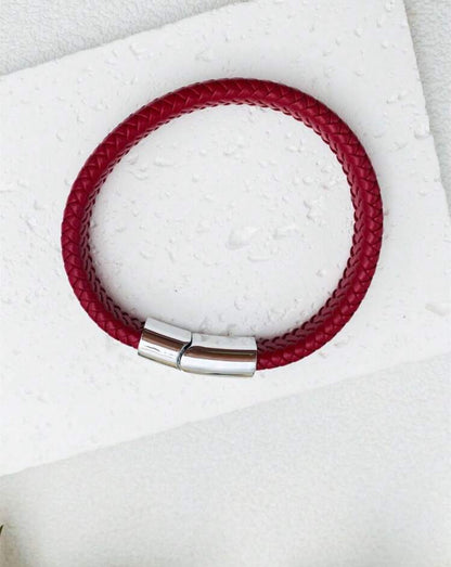 Pulsera trenzada roja