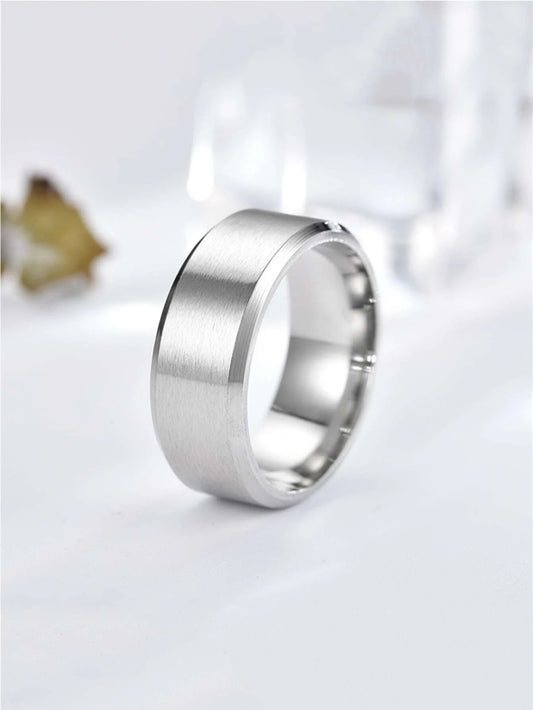 Silver minimalist ring