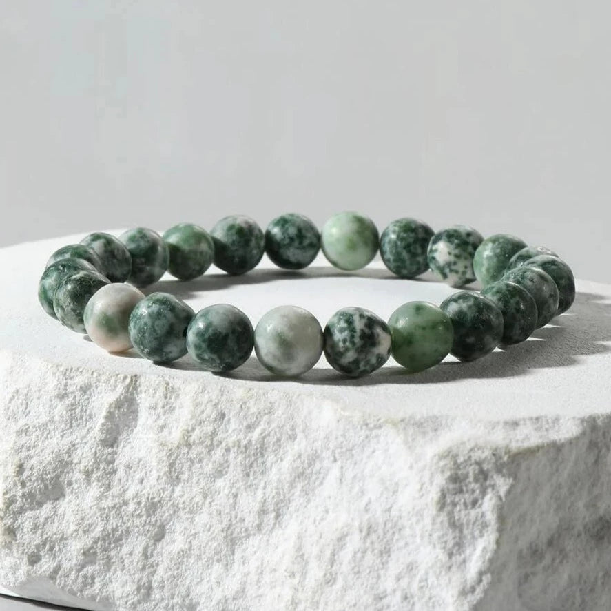 Tree Agate Signature Single Bracelet