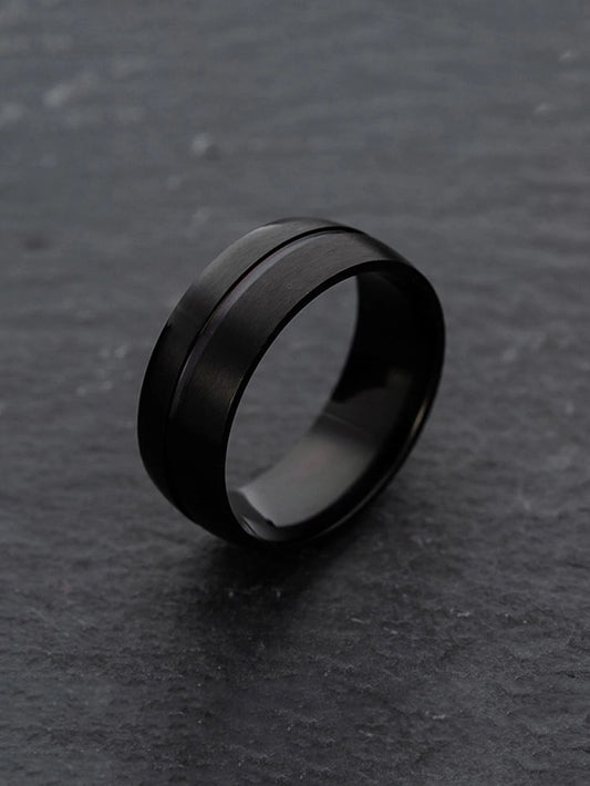 Anillo minimalista negro*