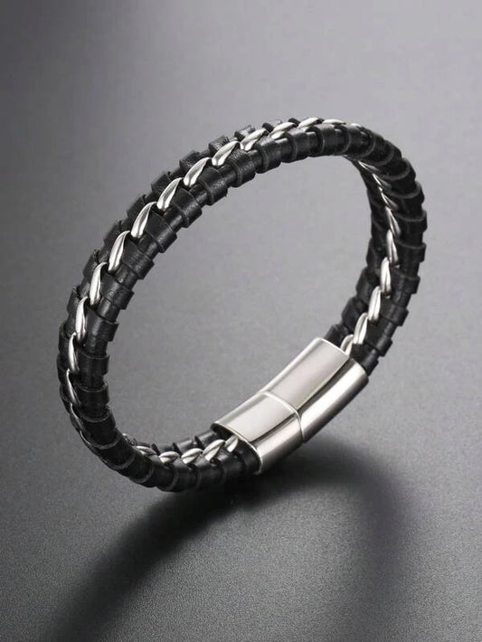 Two Tone Braided Bracelet
