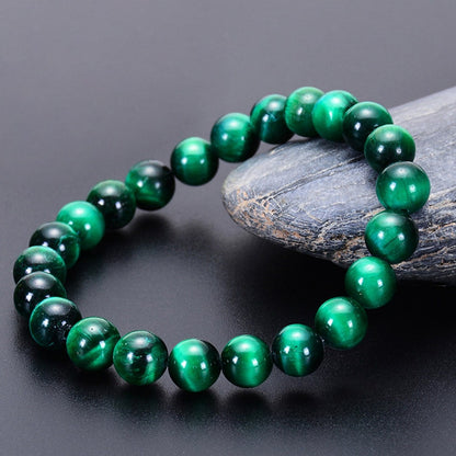 Signature Single Bracelet Green Tiger Eye 8mm