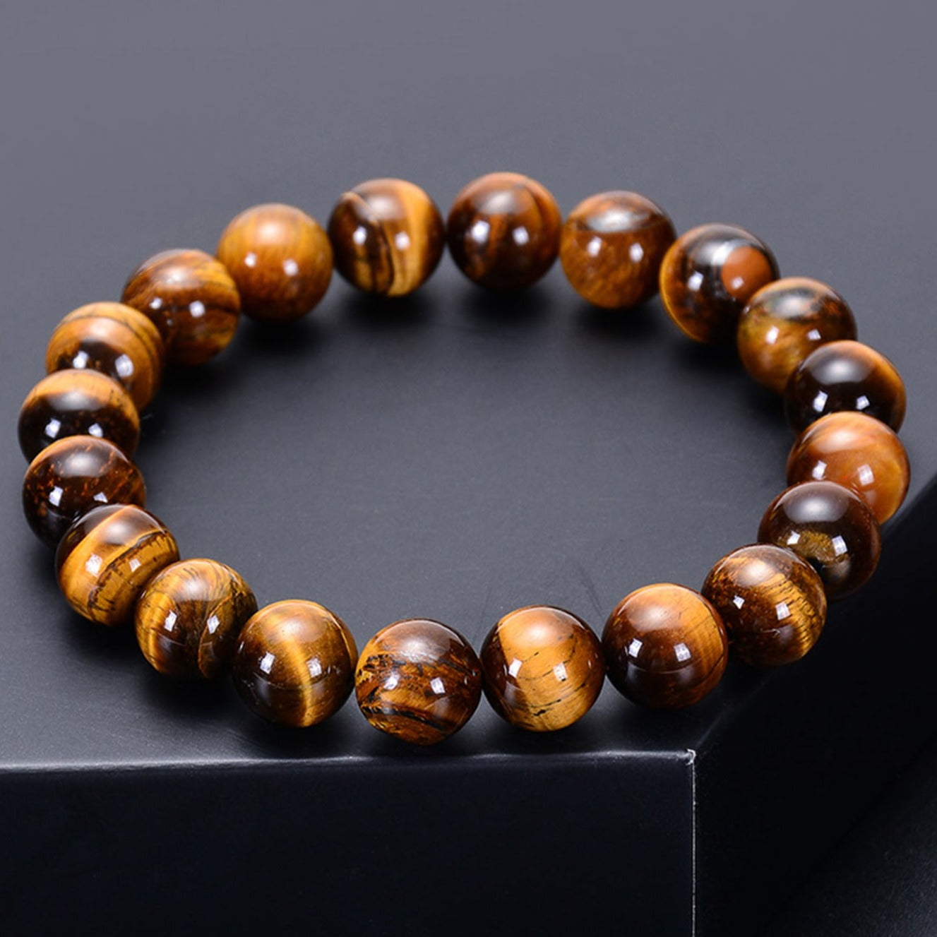 Signature Single Red Tiger Eye Bracelet