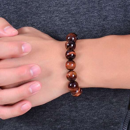 Signature Single Bracelet Red Tiger Eye 8mm