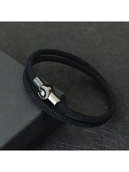 Pulsera minimalista de poliéster hilo de Milán