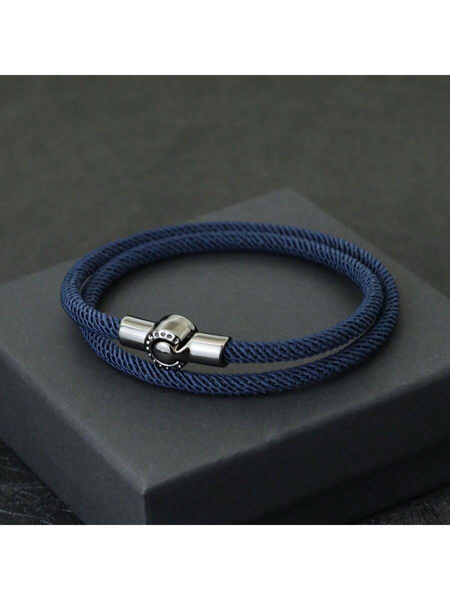 Pulsera minimalista de poliéster hilo de Milán