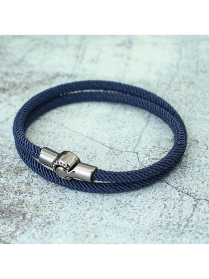 Pulsera minimalista de poliéster hilo de Milán