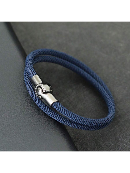 Pulsera minimalista de poliéster hilo de Milán