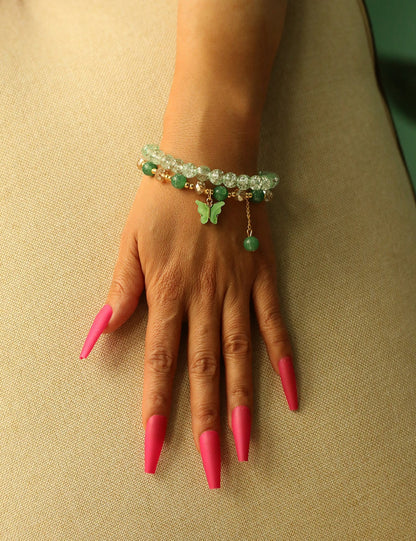 MIA - Set de pulseras con Mariposa Celeste