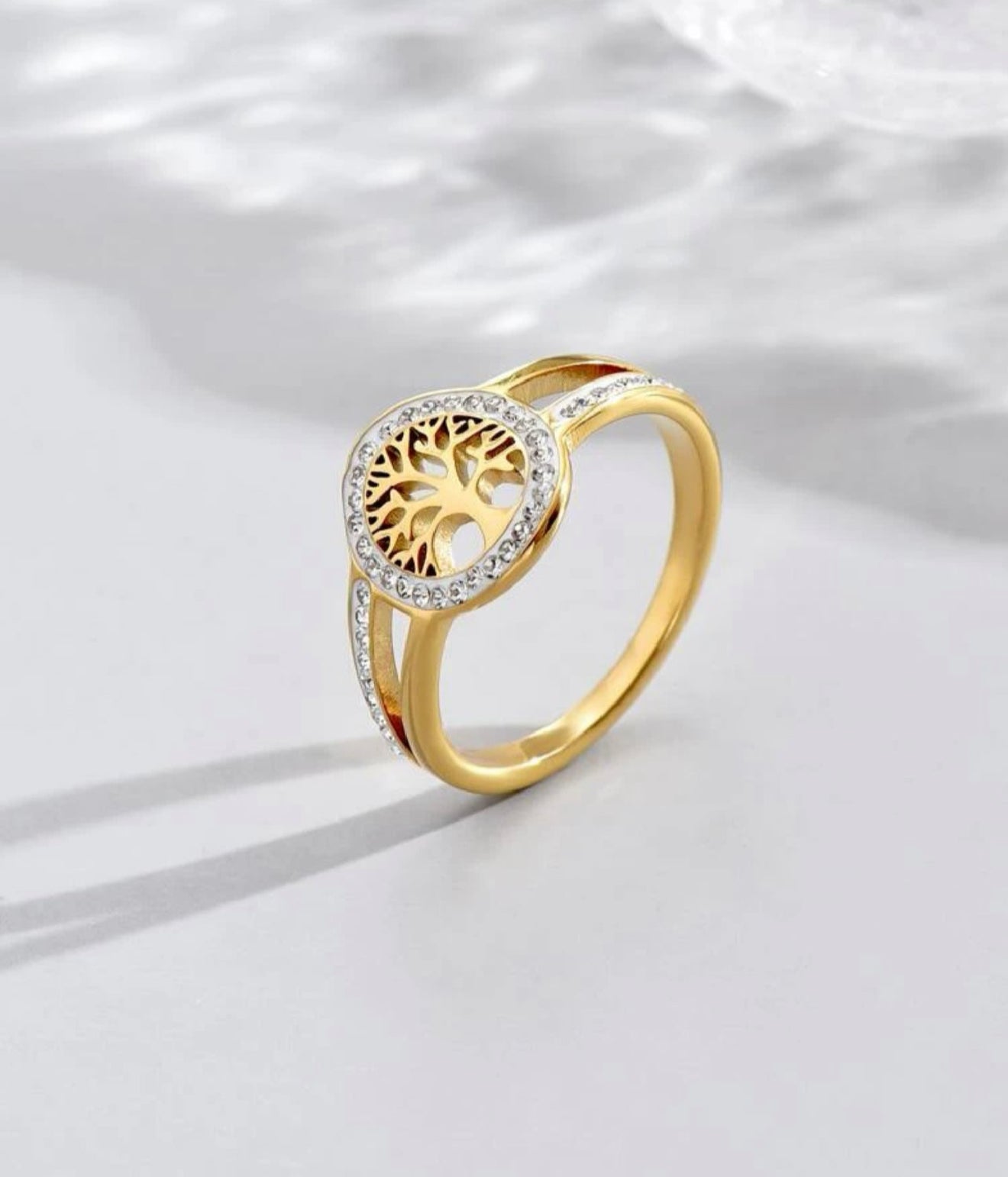 Sortija de dama Anillo árbol de la vida talla 8