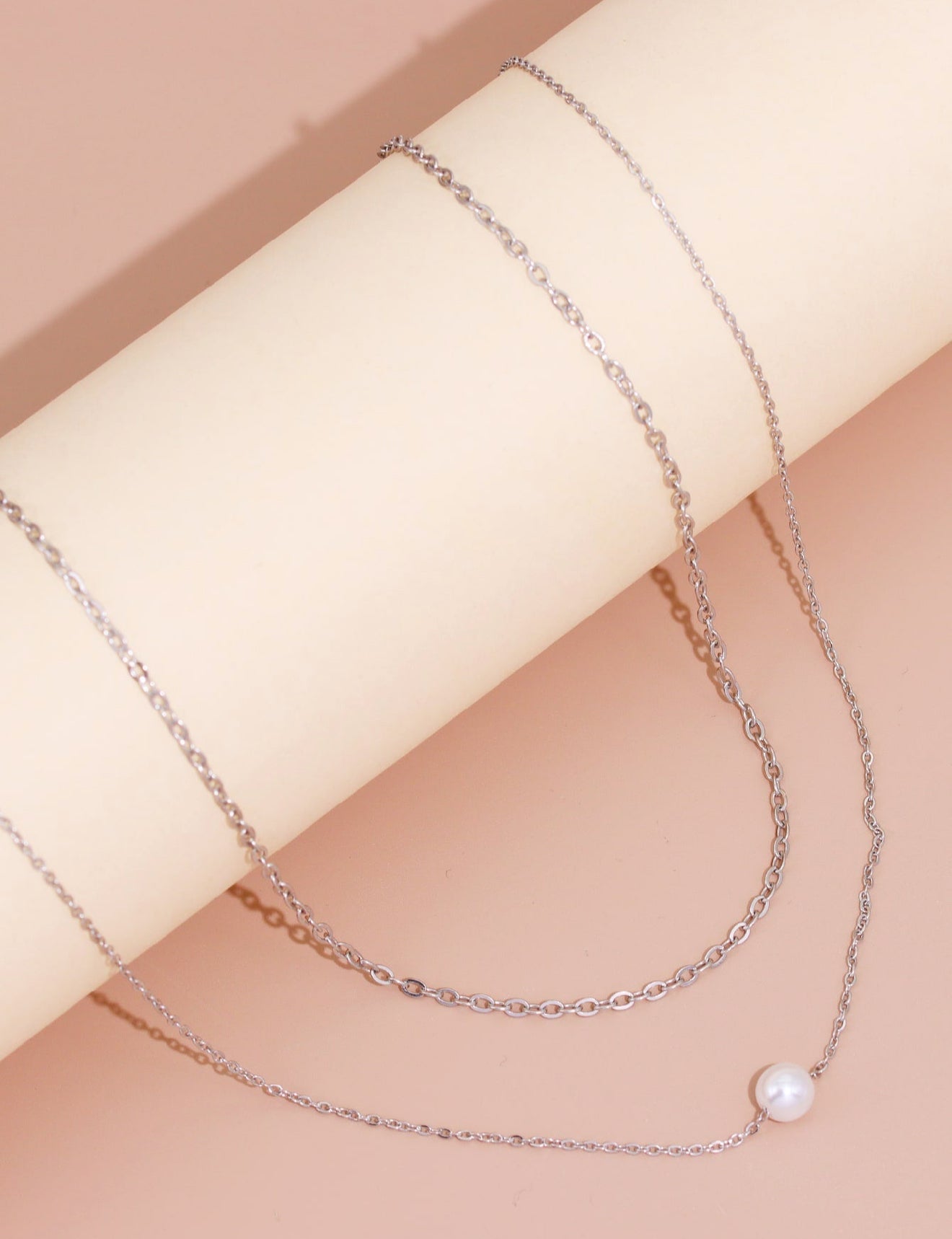 Mia Cadena para la cintura con decoración de perlas de imitación