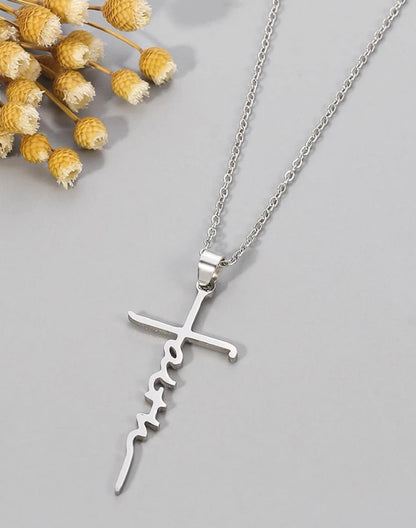 Mia Collar minimalista en Acero Inoxidable Faith