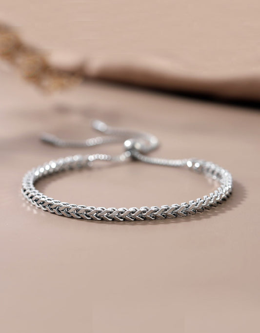 MIA - Brazalete ajustable trenzada en Acero Inoxidable