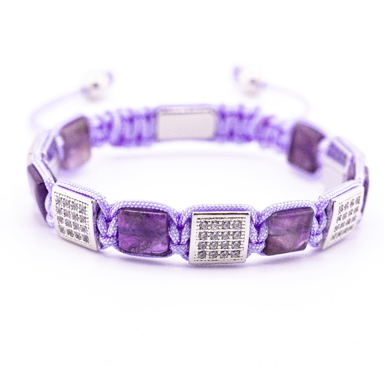 Mia Luxury Gemcube Amatista Silver