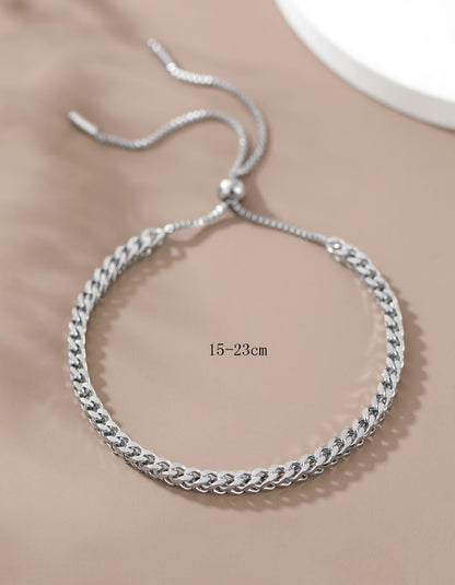 MIA - Brazalete ajustable trenzada en Acero Inoxidable