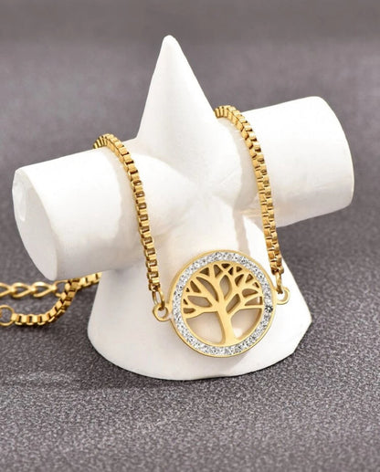 MIA - Brazalete arbol de la vida Dorado