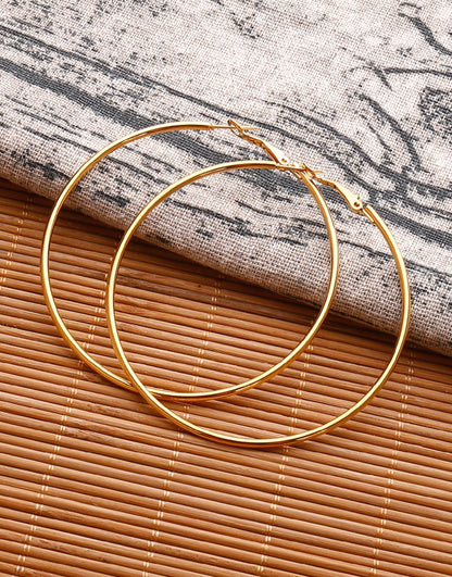 MIA - Pendientes Minimalistas Grandes en Acero Inoxidable