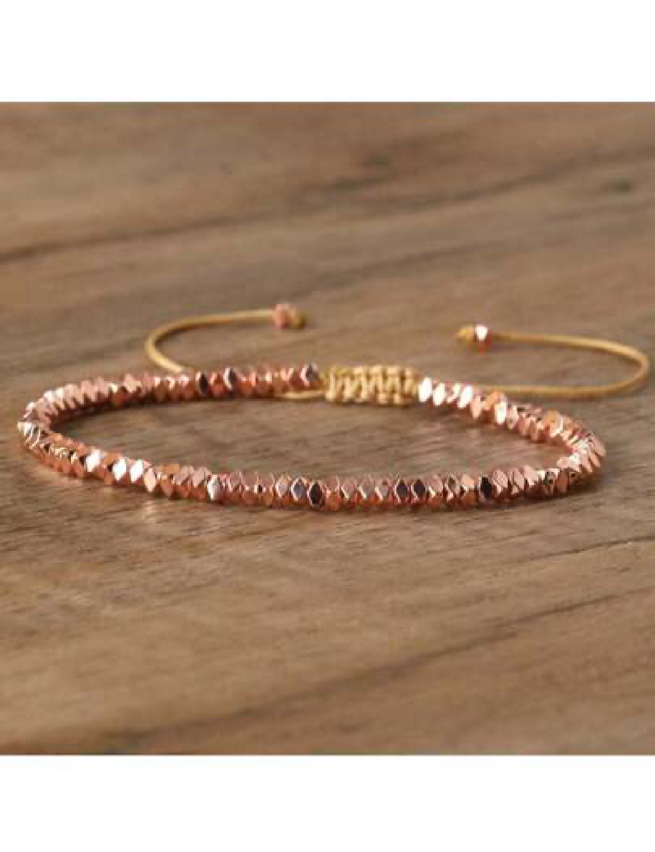 MIA - Pulsera con cuentas de hematita Rosa