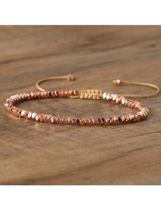 MIA - Pulsera con cuentas de hematita Rosa