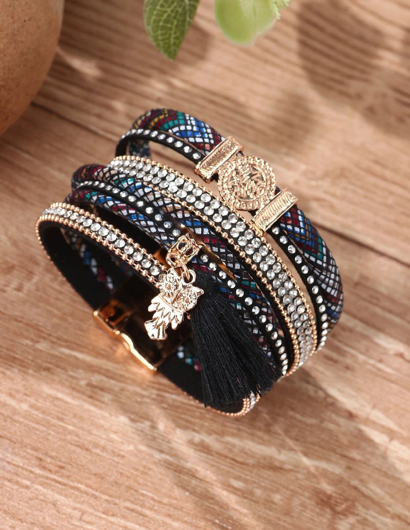 Mia - Brazalete a capas Samara Azul