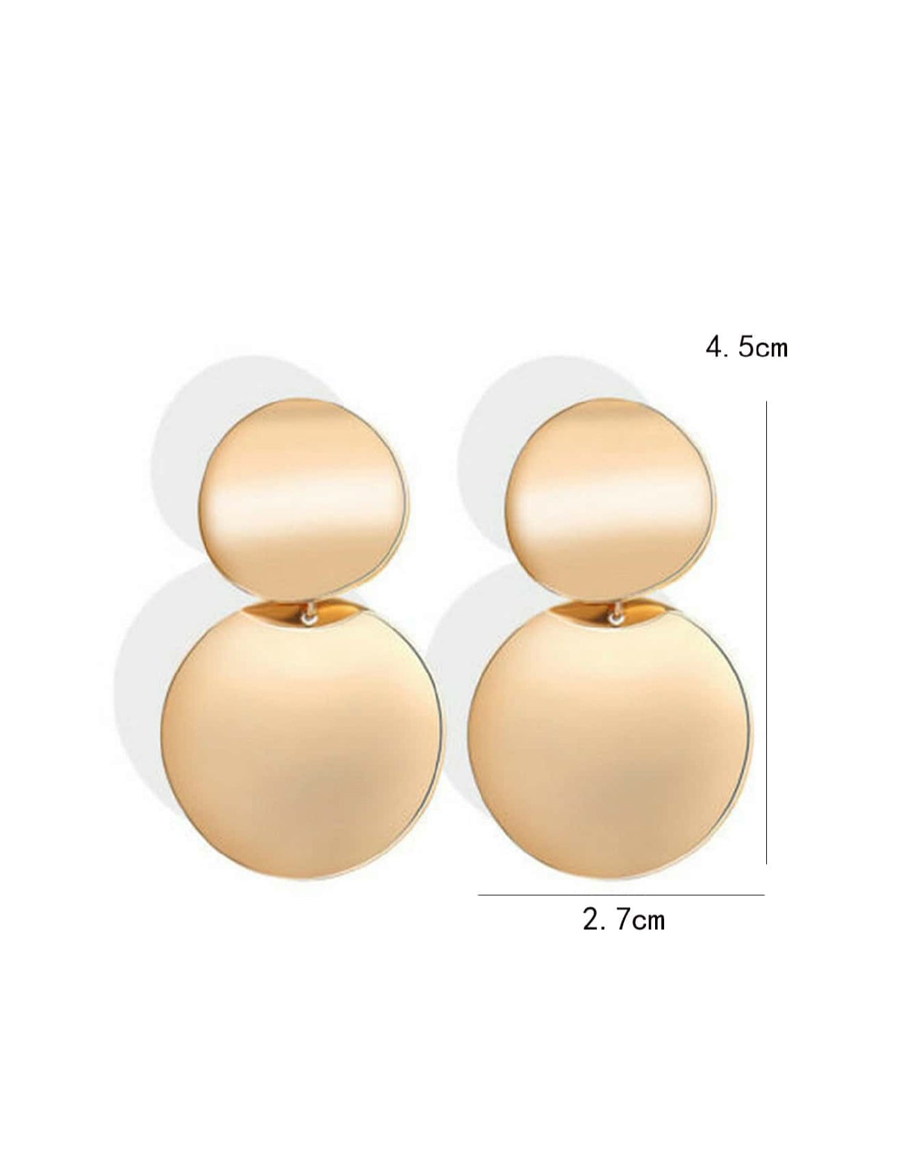 MIA - Pendientes Fashion en Acero Inoxidable Dorados